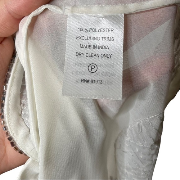Revolve Plenty by Tracy Reese Embellished Swingly Blouse in Vanilla Beaded XS - Picture 13 of 17